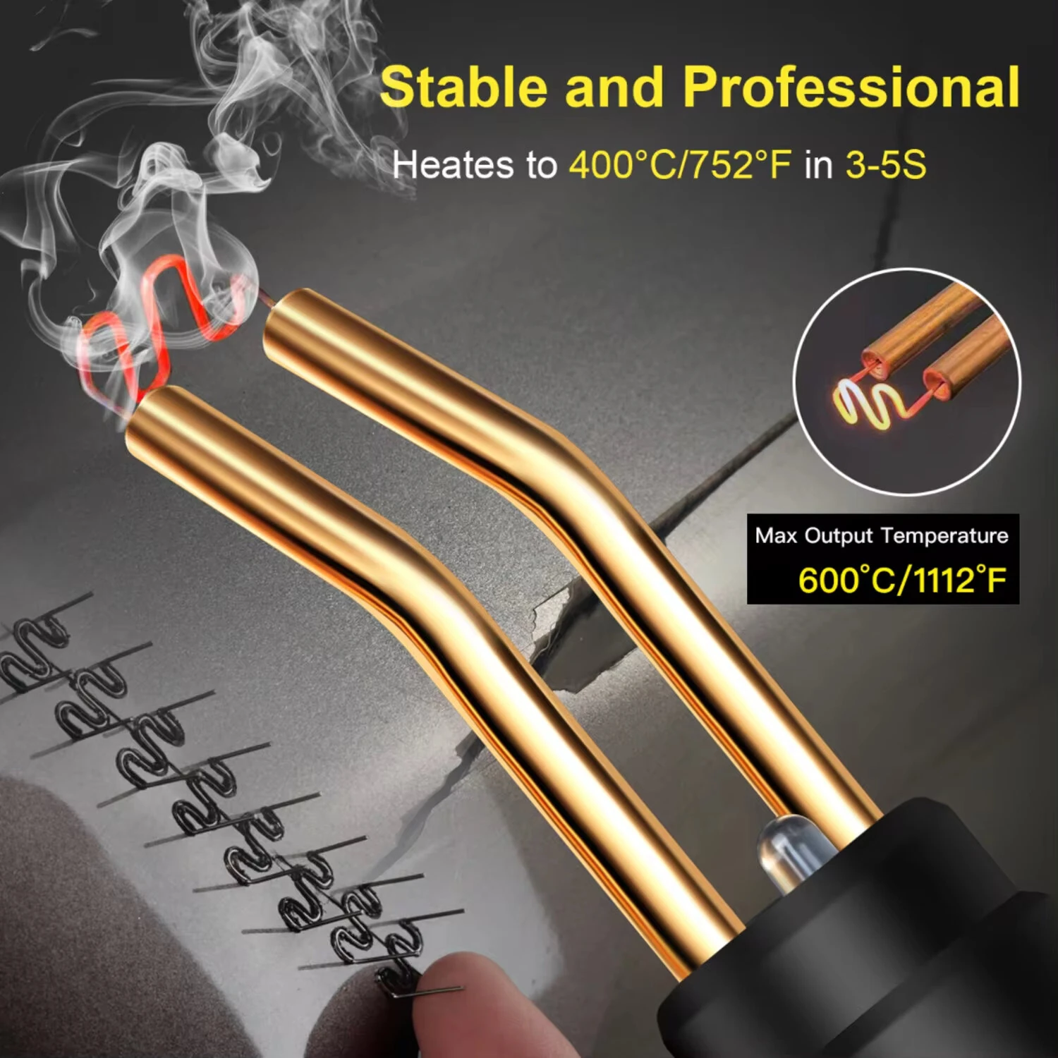 70W Plastic Welder - 400 Staples, 400°C Rapid Heating & LED Light | Car Bumper Repair - Image 5