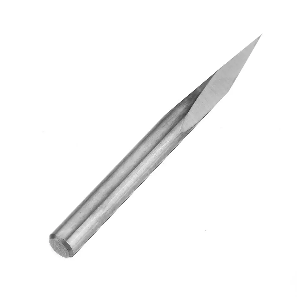 Drillpro Tungsten Steel Engraving Bit - 5pcs 4mm Shank 0.1mm Tip | 15-60 Degree - Image 4