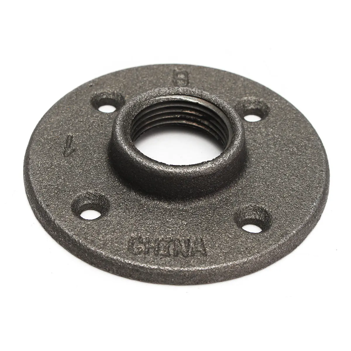 Iron Pipe Floor Flange - 1 Inch Black Reinforced Plumbing Fitting | Threaded - Image 2