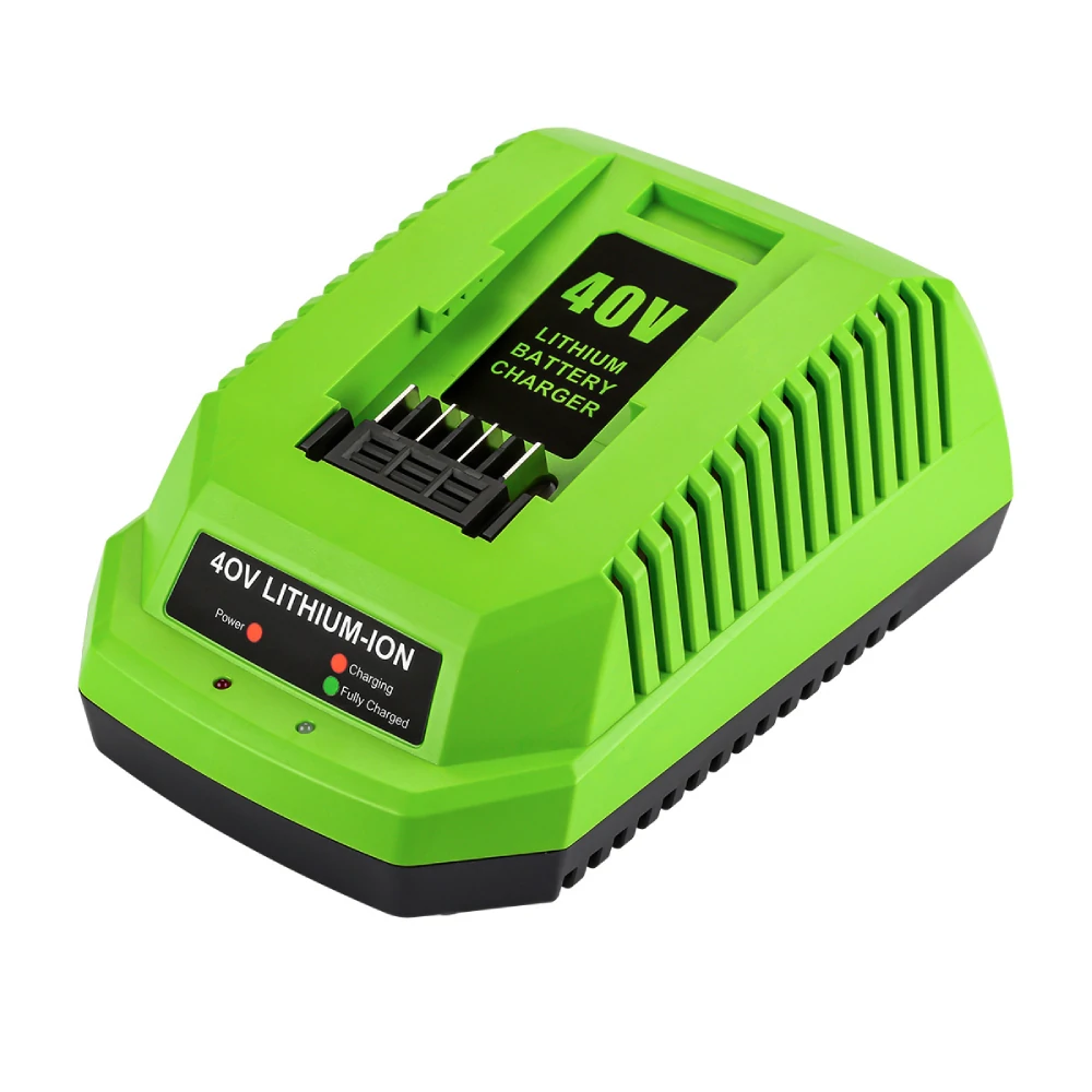 Greenworks 40V Battery Charger | 2A Fast Charging | US EU UK AU Plugs - Image 2