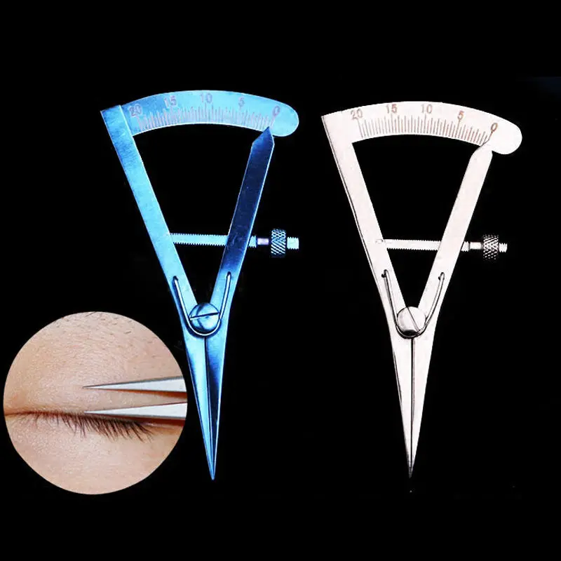 Stainless Steel Eyelid Caliper | 20mm Straight Ophthalmic Instrument Tool - Image 2