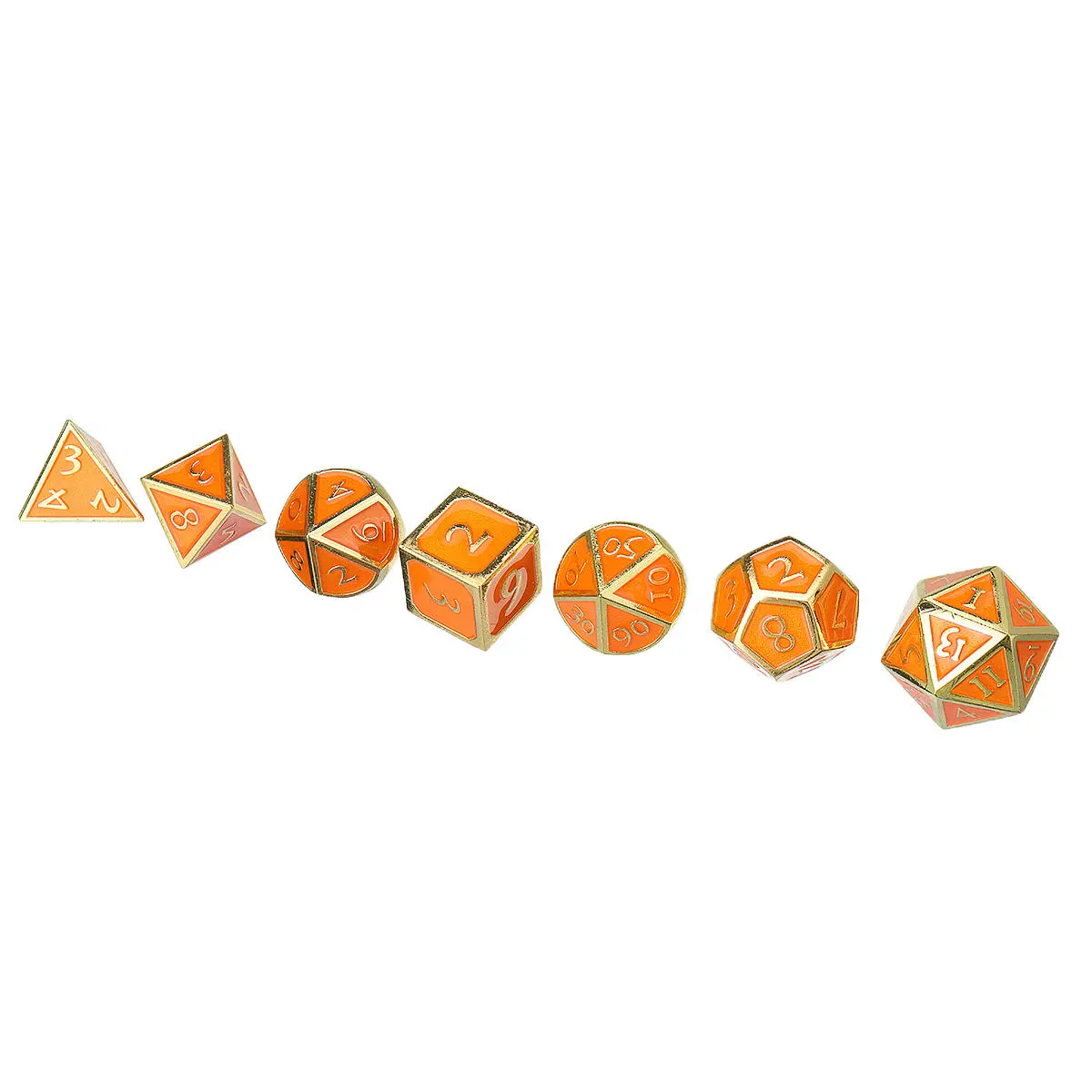 Solid Metal RPG Dice Set - Polyhedral, Heavy, Role Playing Games, EDC Gadgets - Image 3