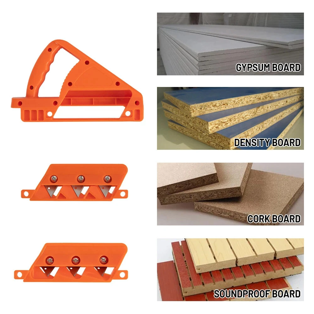 Gypsum Board Hand Plane - Drywall Edge Chamfering Tool for 45°/60° Angles - Image 4