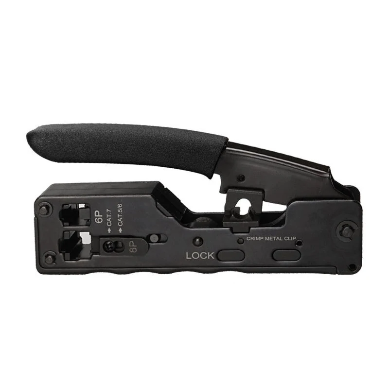 Multifunctional 6p8p Network Cable Pliers | Ez Through Hole Crystal Head Crimping Tool - Image 3