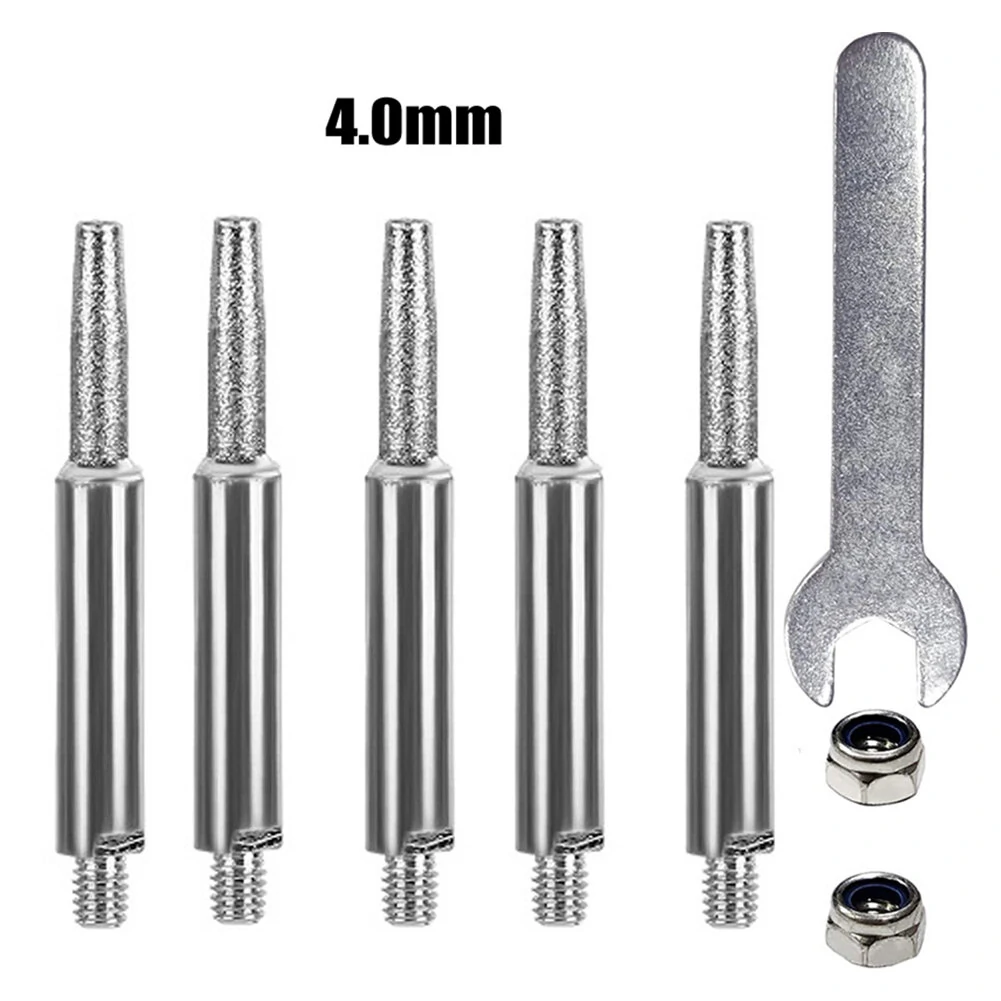 Chainsaw Sharpener Parts - Diamond Coated Grinding Head - 4/5/6mm Cylindrical Burr - Image 3