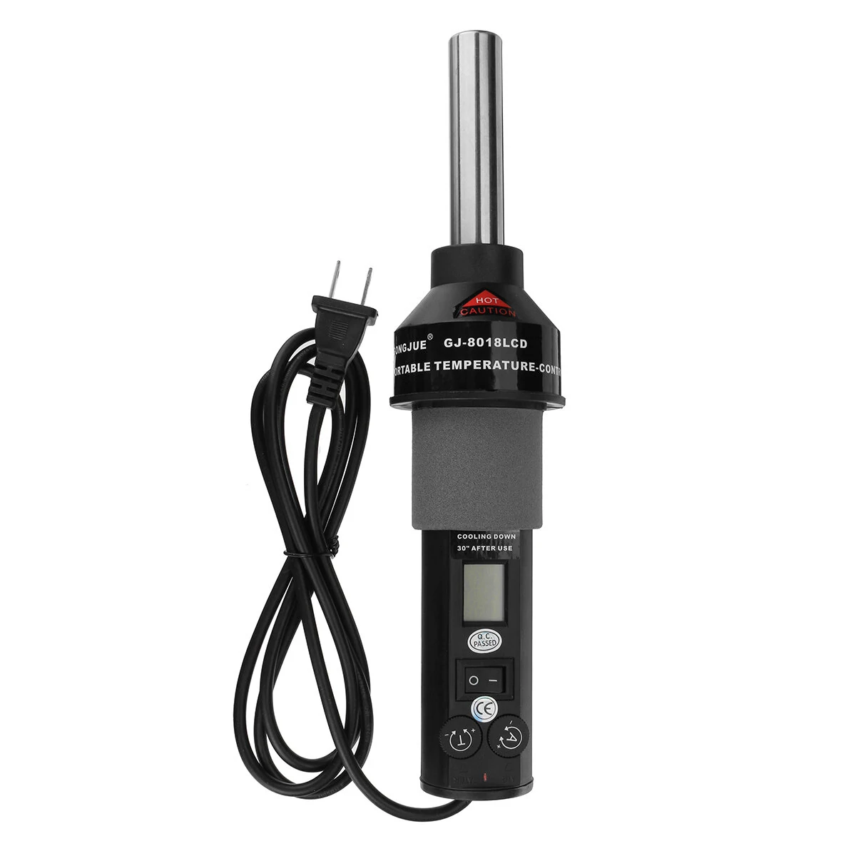 Mini 60W LCD Hot Air Gun - Digital Display Soldering Iron | Portable for DIY, Shrink Wrapping, Drying - Image 2