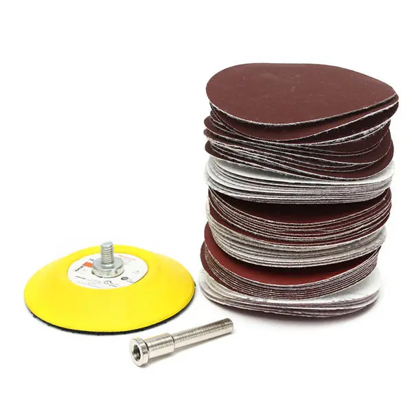 60pcs Sand Paper Mixed Set - 3 Inch Hook and Loop Sanding Pad Abrasives - Image 4