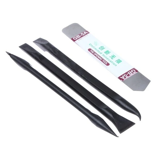 Universal Mobile Phone Repair Opening Tool Kit - 6pc Metal Spudger & Pry Bar Set - Image 2