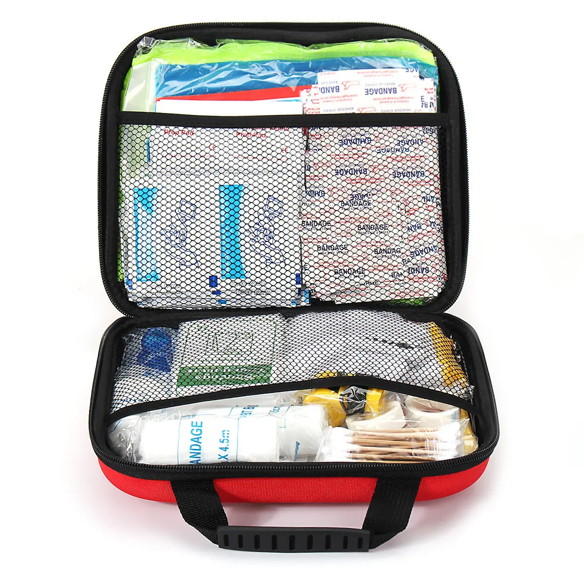 Red First-Aid Kit - 238 PCS, 38 Kinds for Emergency | EVA Vehicle & Outdoor Kit - Image 2