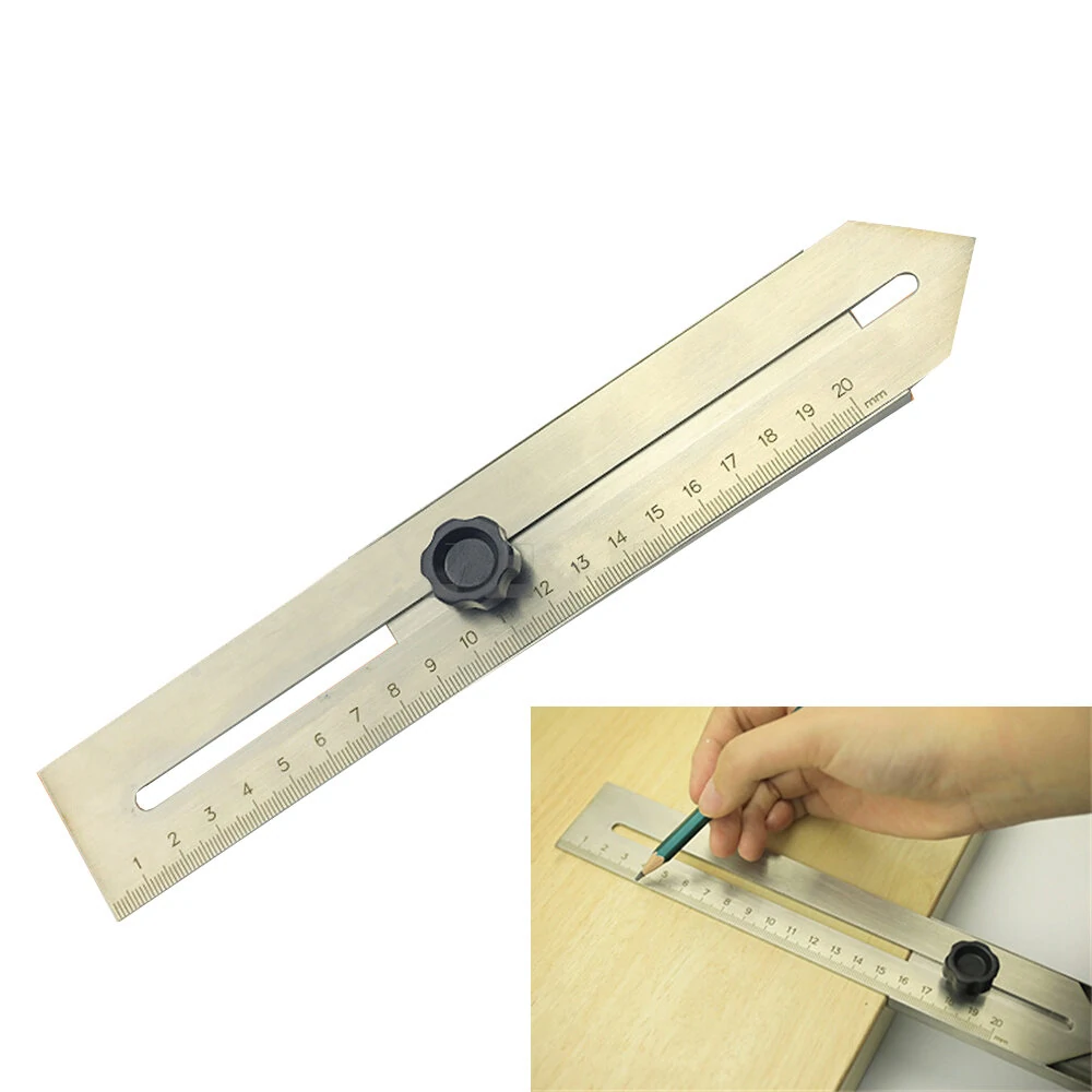 Stainless Steel Arrowhead Marking Ruler - Engraved Scale & Wear-Resistant - Image 3
