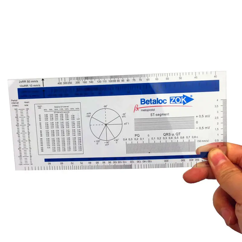 PVC ECG Ruler & Caliper | Electrocardiogram Divider for Medical Measurement - Image 2