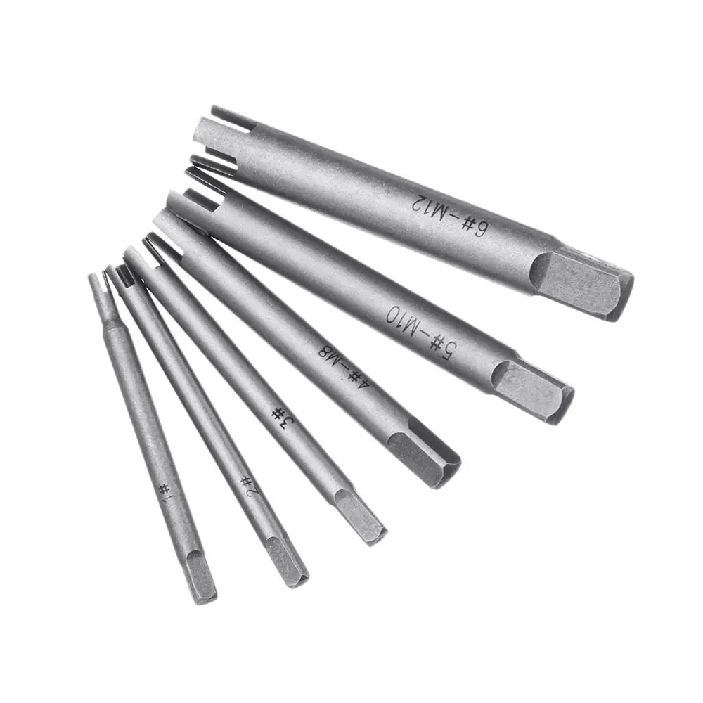 6pcs M4-M12 Damaged Screw Extractor | Alloy Bolt Remover Kit - Image 3