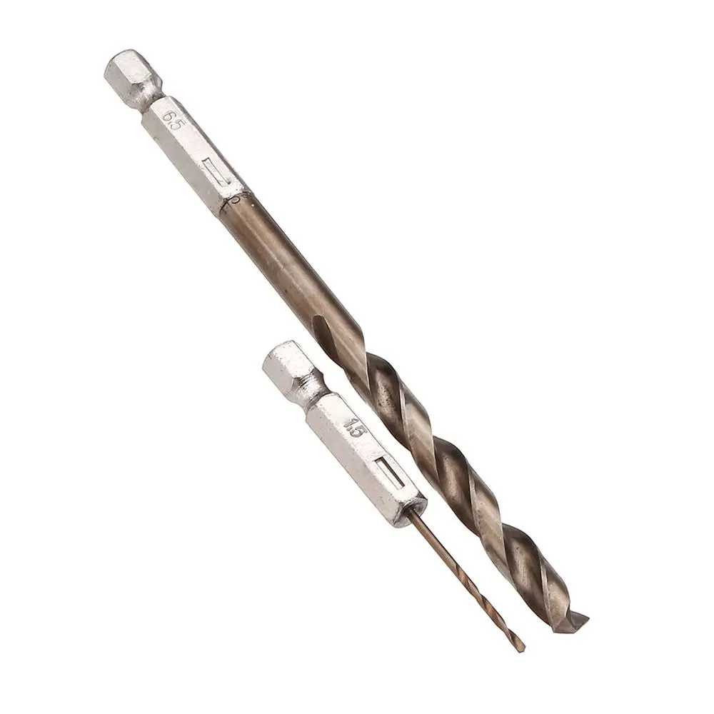 Drillpro 13pcs M35 Cobalt Drill Bit Set | 1.5-6.5mm | 1/4 Inch Hex Shank - Image 5