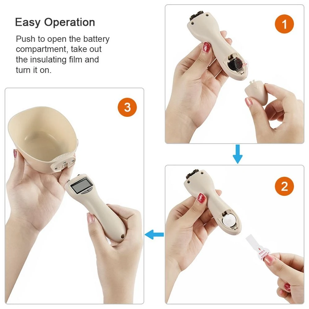 Detachable Pet Food Digital Spoon Scale - Precise Measuring Scoop for Cats & Dogs - Image 5