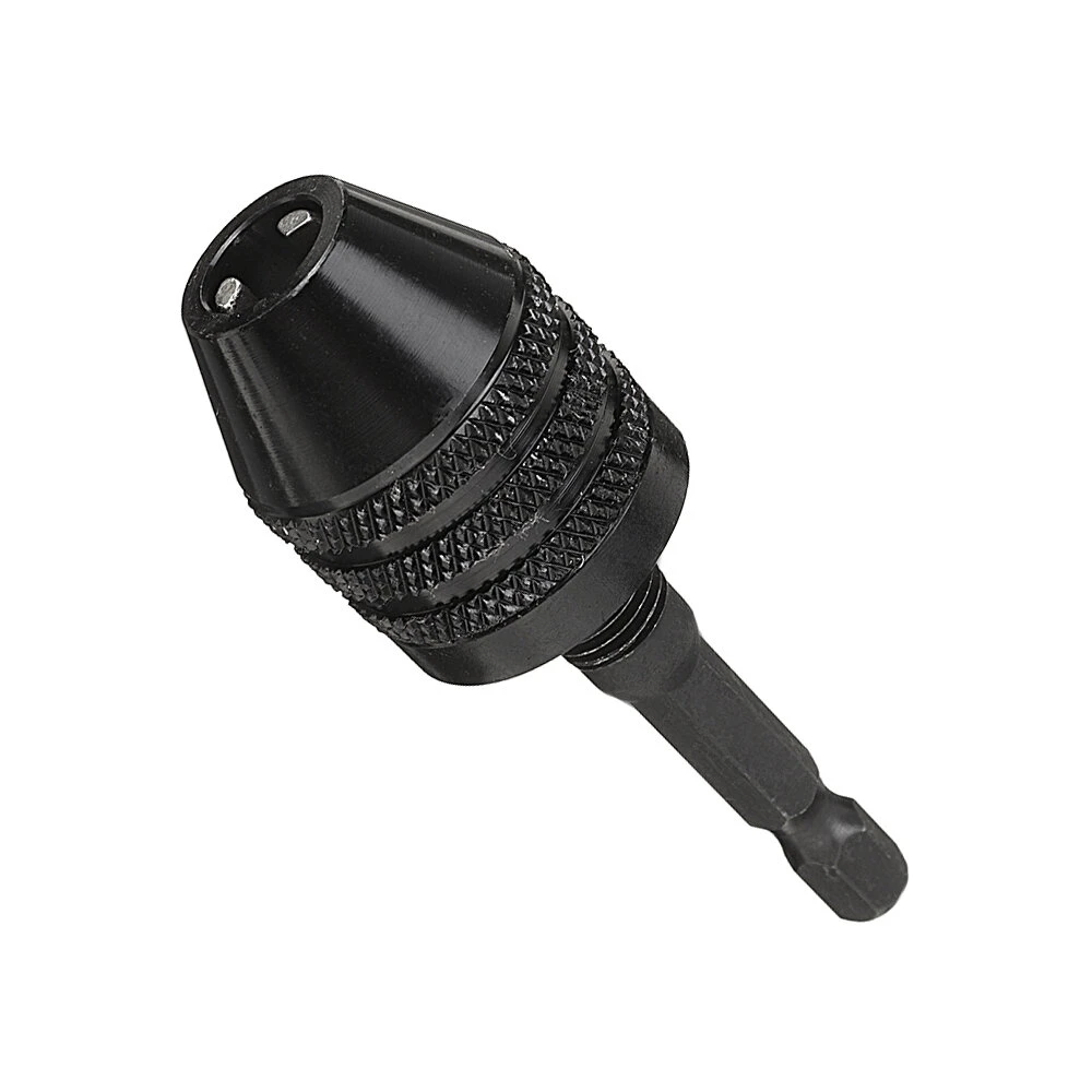 3 Jaw Keyless Drill Chuck Adapter | 0.5-8mm Capacity | 1/4 Hex Shank Nickel Plating - Image 4