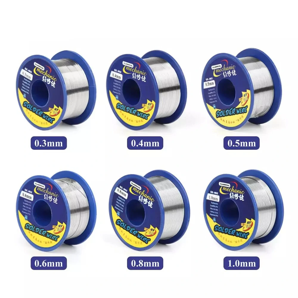 MECHANIC 60g Solder Wire 63/37 Tin Lead | 0.3-1.2mm Rosin Core Flux | 1.0-3.0% Iron Cable Reel - Image 2