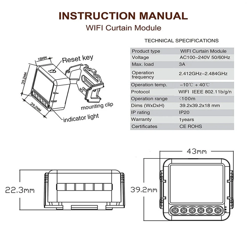 Tuya Smart Curtain Module - Wifi/Zigbee for Alexa & Google Home - App Control & Timer - Image 4