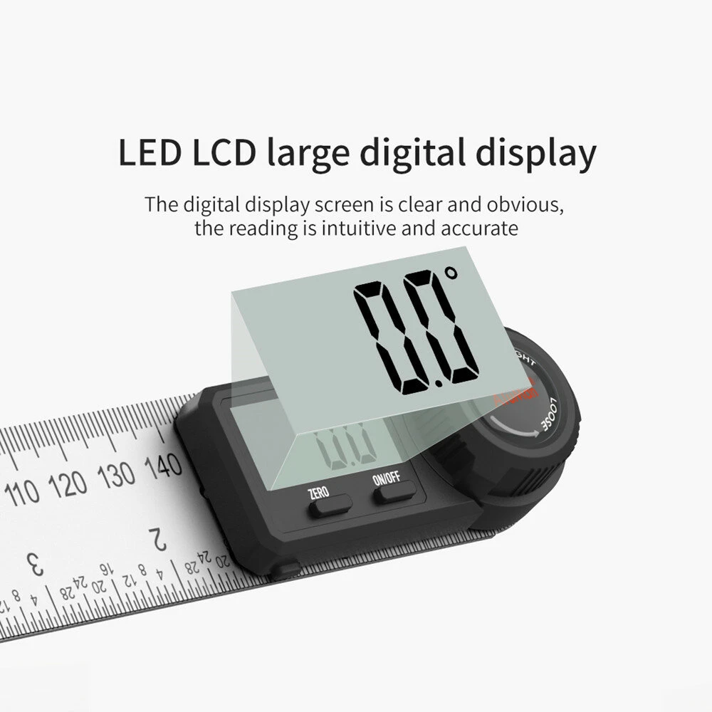 DUKA AR-1 Digital Protractor Angle Ruler | 360 Degree Goniometer | Stainless Steel - Image 4