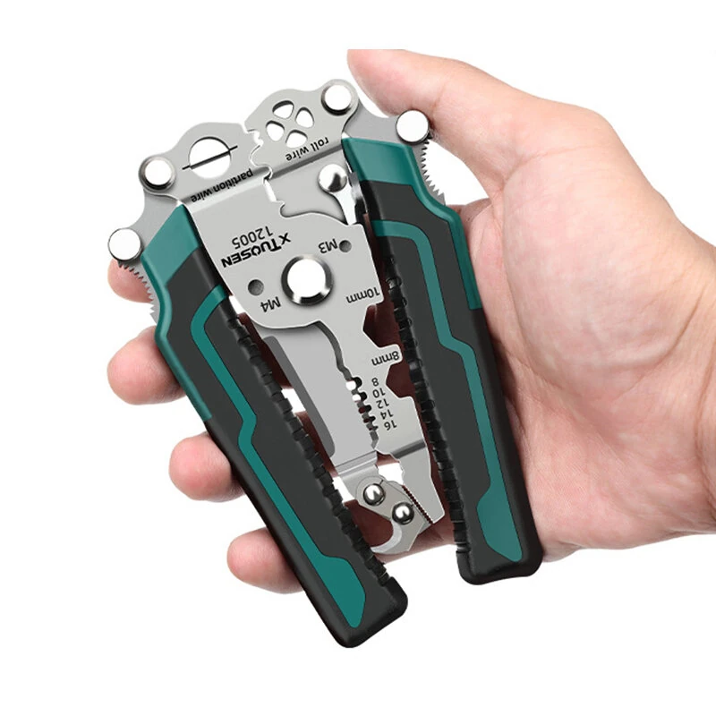 Klein Tools Foldable Wire Stripper - Needle Nose Pliers with Carbon Steel Blade | 223mm - Image 3