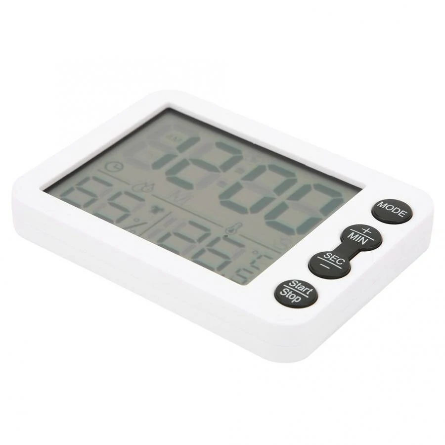 TS-9606 Thermometer Hygrometer - Indoor Temperature Humidity Meter with Alarm Clock - Image 4