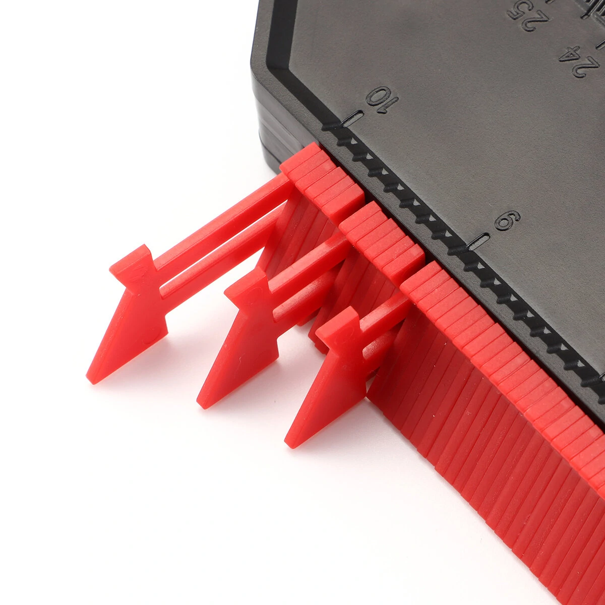 Red Outline Steel Ruler - 12 Inch Metal Measuring Ruler - Image 4