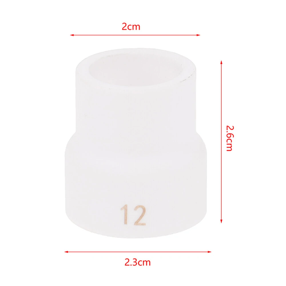 White Ceramic Alumina Cup #12/16 for WP9 WP20 TIG Welding Torch | Tig Cup Nozzle - Image 3