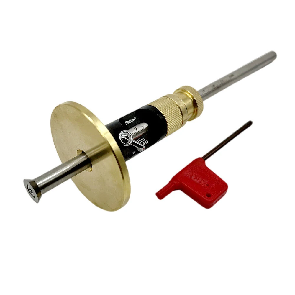 Wheel Marking Gauge - Woodworking Scriber Kit with 10 Cutters & Metal Bar - Image 3