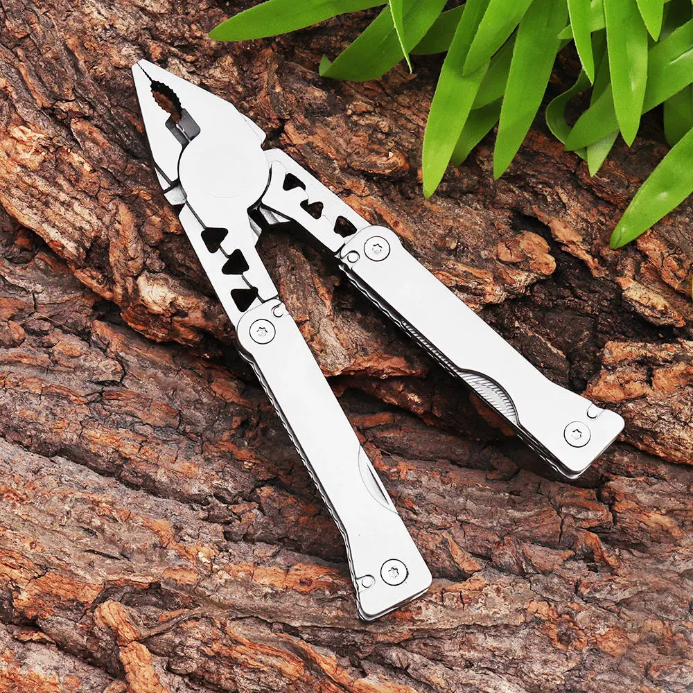 11-in-1 Pocket Multitool - Stainless Steel Plier, Wire Cutter & Bottle Opener for Camping - Image 2