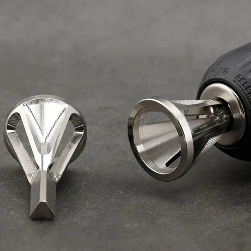HSS Deburring & Chamfering Tool - Hex Handle Step Drill Bit | Countersink Hole - Image 3