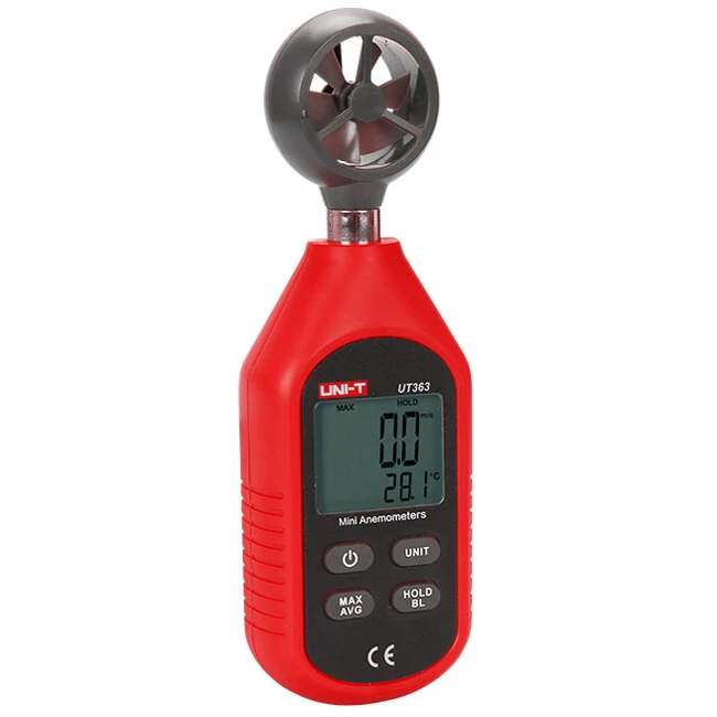 UNI-T UT363 Mini Digital Anemometer - Wind Speed Meter & Temperature Tester - Image 2