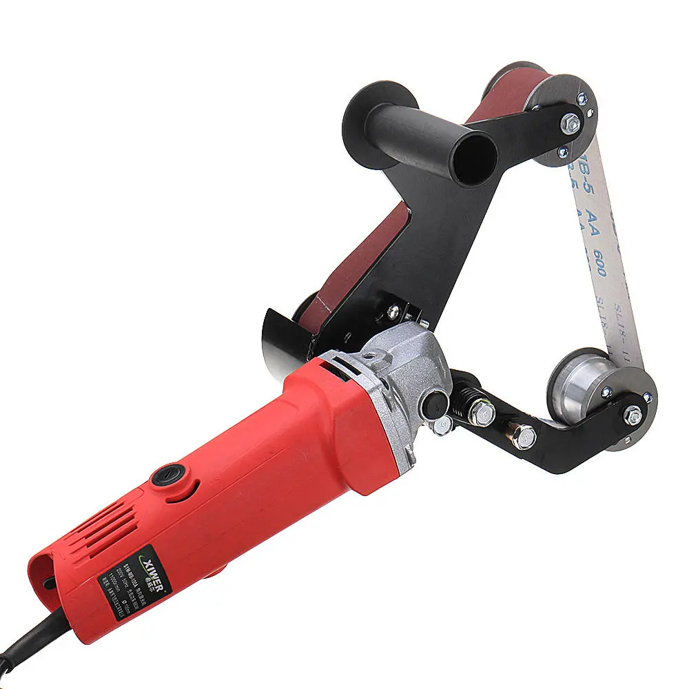 Drillpro Grinder Pipe Belt Sander Attachment | Stainless Steel Adapter for 100 Angle Grinder - Image 3