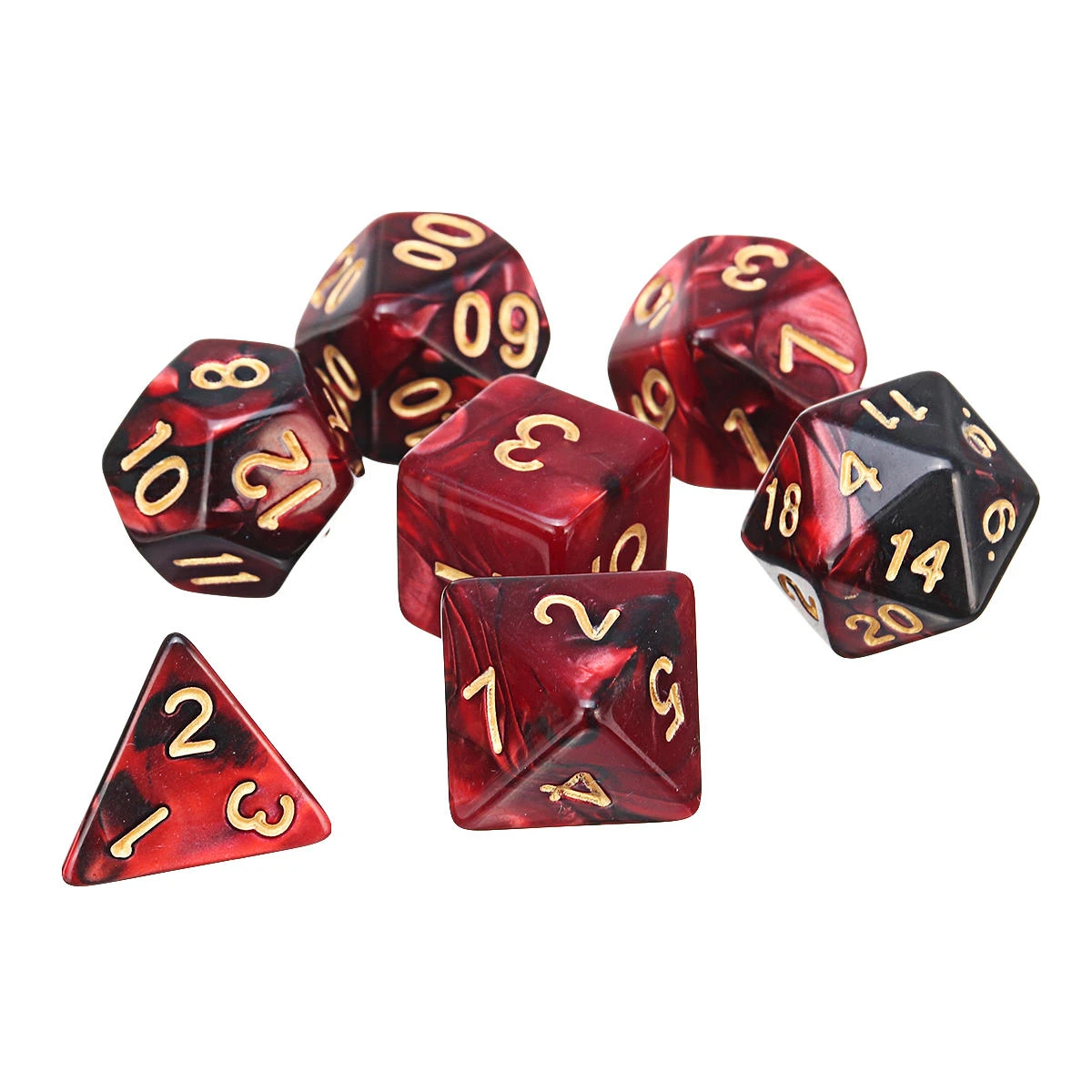 7Pcs Polyhedral Dice Set for Role Playing - Multisided D&D Dice with Cup - Image 3