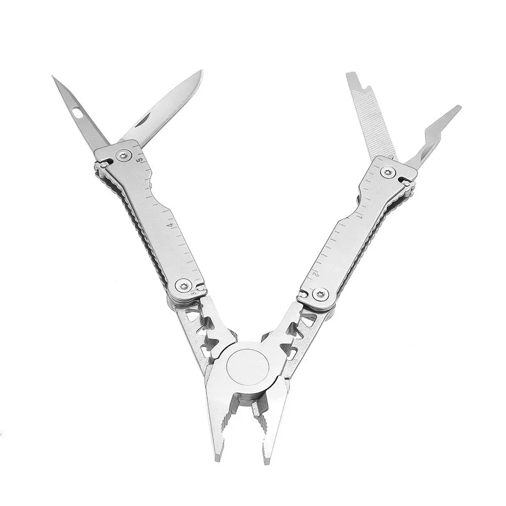 11-in-1 Pocket Multitool - Stainless Steel Plier, Wire Cutter & Bottle Opener for Camping - Image 5