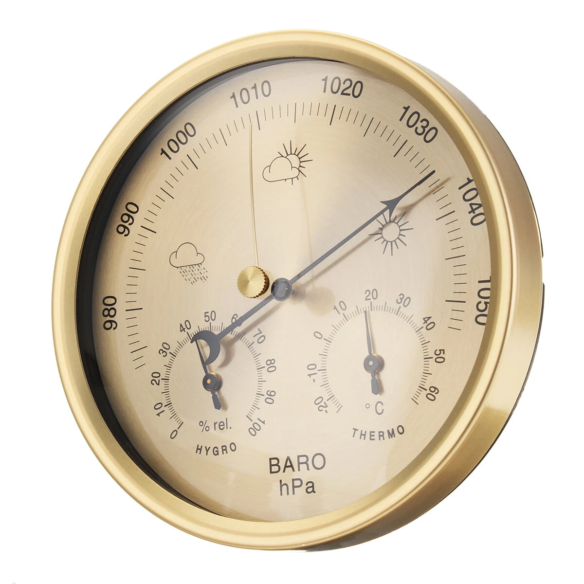 3 in 1 Wall Hanging Weather Station - Thermometer, Barometer, Hygrometer - 132MM Home Decor - Image 2