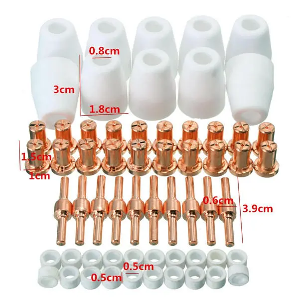 PT31 LG40 Torch Air Plasma Cutter Consumables - 60pcs Kit for CUT-50D - Image 5