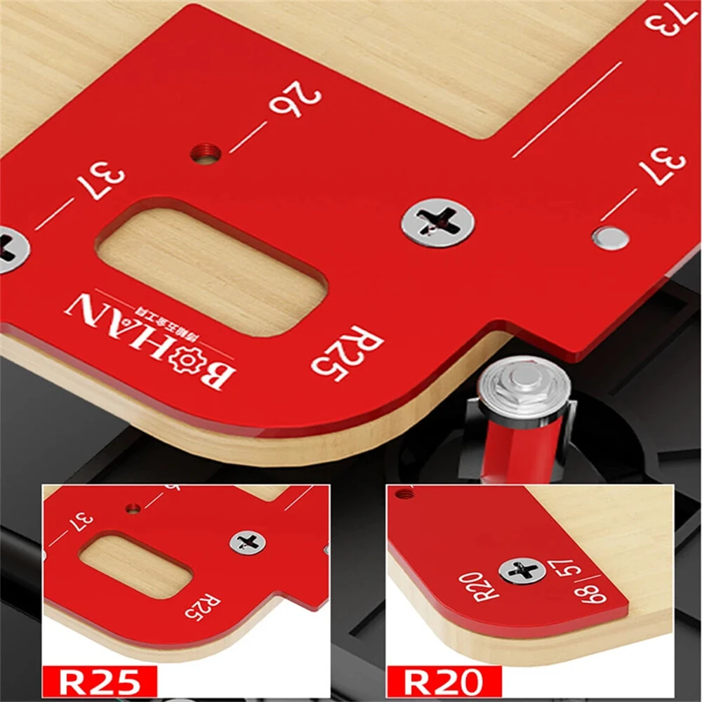 Invisible Embedded Handle Slotting Template - Aluminum Alloy Precise Positioning Tool for Cabinet Doors - Image 3