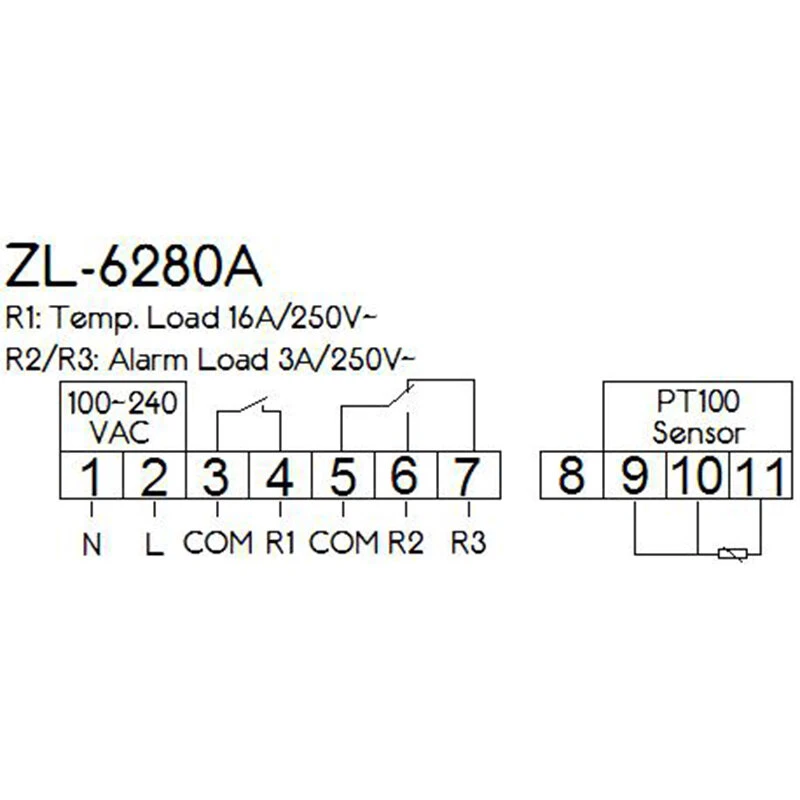 LILYTECH ZL-6280A PT100 Digital Temperature Controller - 400°C 16A Thermostat - Image 5