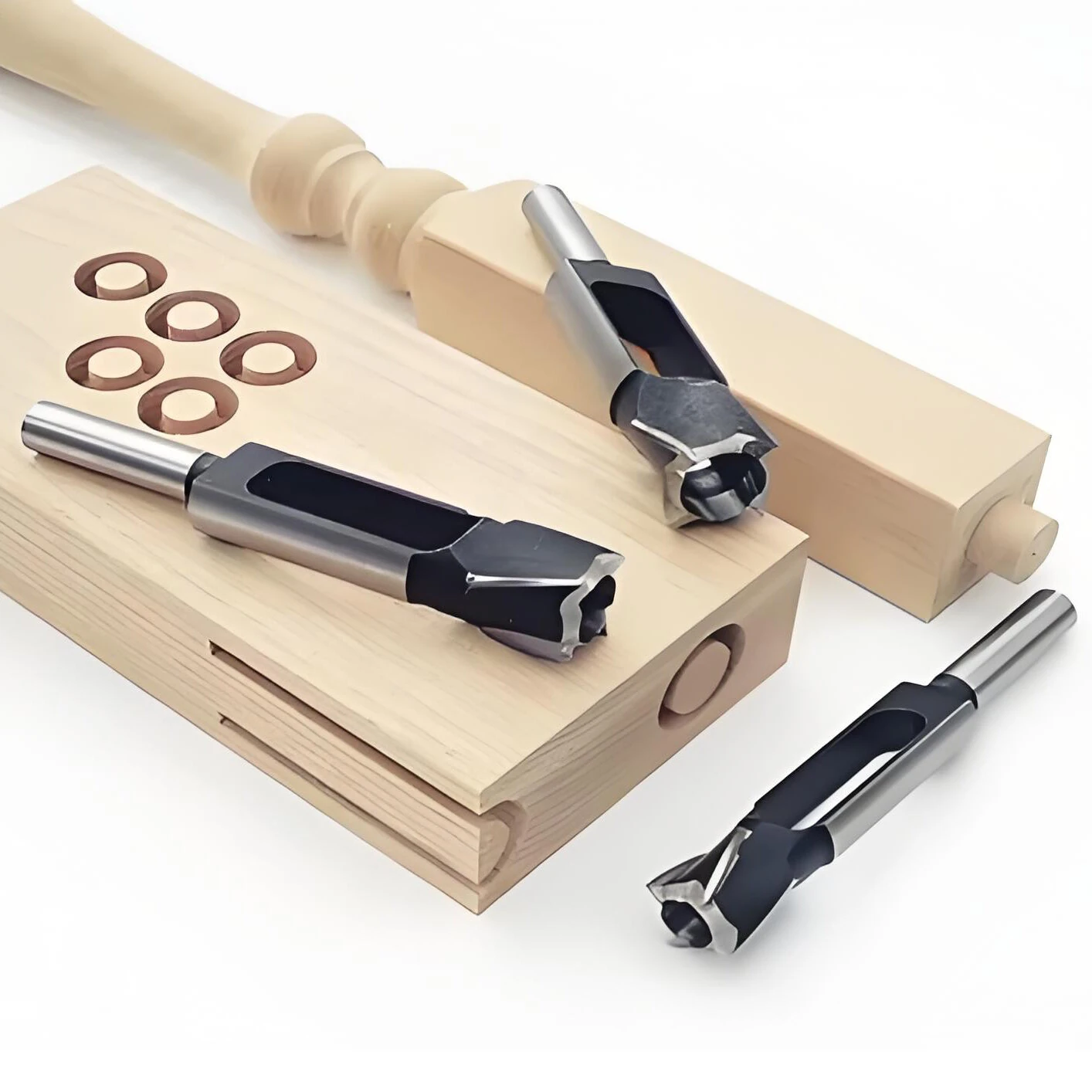 High Carbon Steel Tenon Plug Cutter | 8mm 10mm 12mm 15mm 20mm | 13mm Shank for Woodworking - Image 3