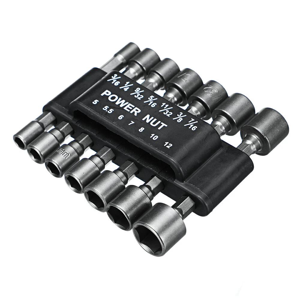Hexagon Handle Socket Wrench Set - 14Pcs with 3 Socket Adapters | 1/4 3/8 1/2 Inch - Image 5