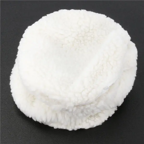 5pcs 210mm Soft Wool Polisher Buffer Pads Set | Loop Backing for Polishing & Buffing - Image 2