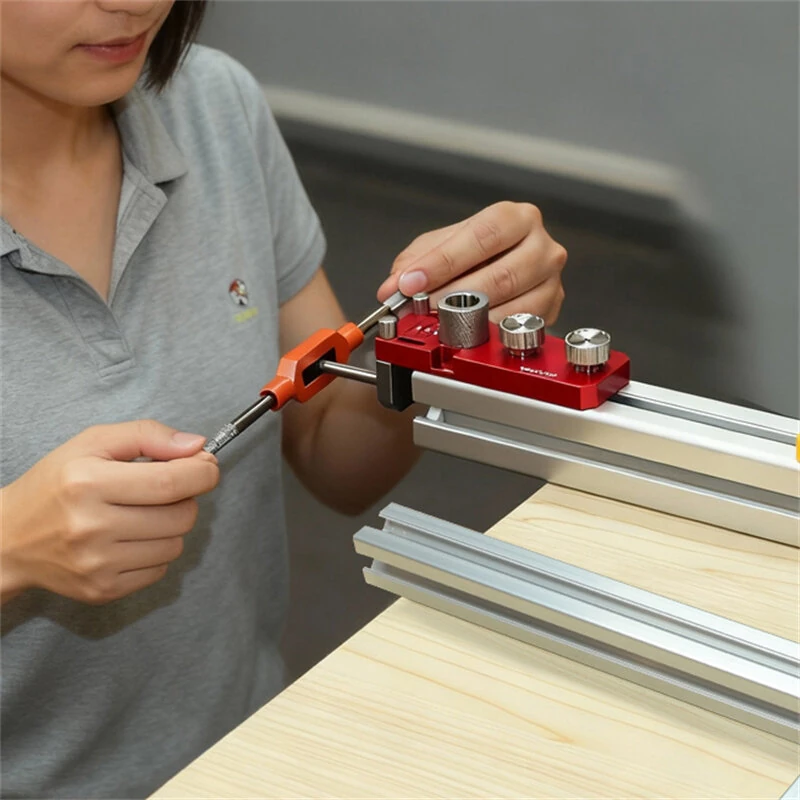 Aluminum Profile Hole Punching Tool Kit | 6mm 8mm 10mm 14mm Drill Set for Metal Fabrication - Image 4