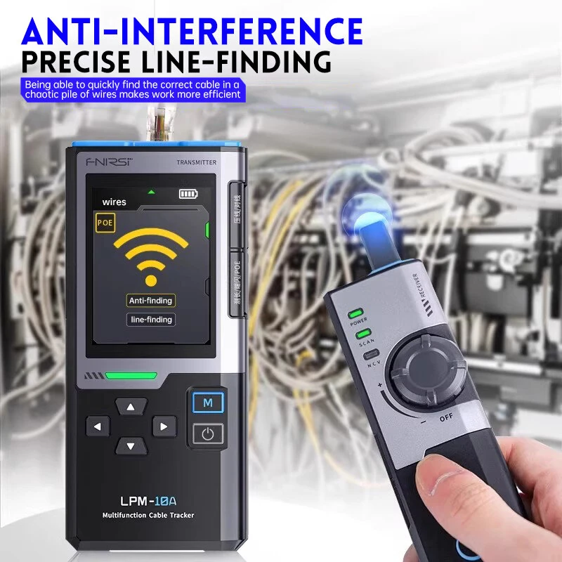 FNIRSI LPM-10A Network Cable Tester | POE Test & Length Measurement | NCV & Anti-Interference - Image 3