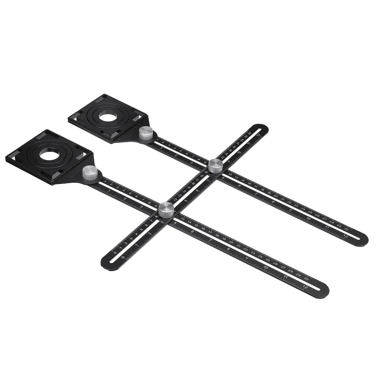 Multi Angle Adjustable Ruler & Drill Hole Locator - Measuring Template Tool - Image 2