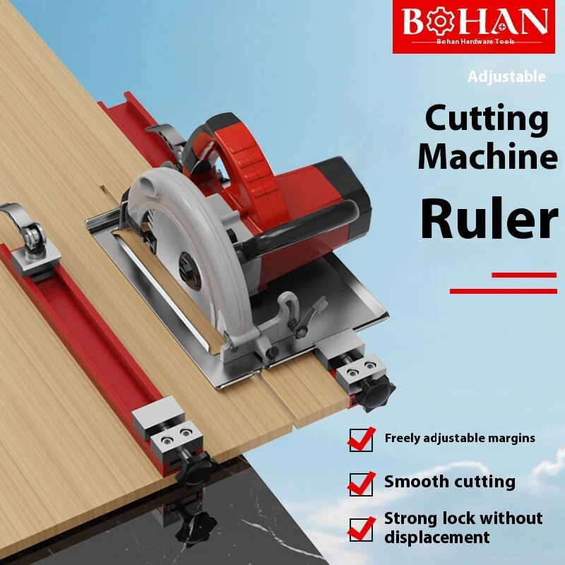 Adjustable Circular Saw Guide - Aluminum Alloy Edge Guide for Woodworking - Image 2