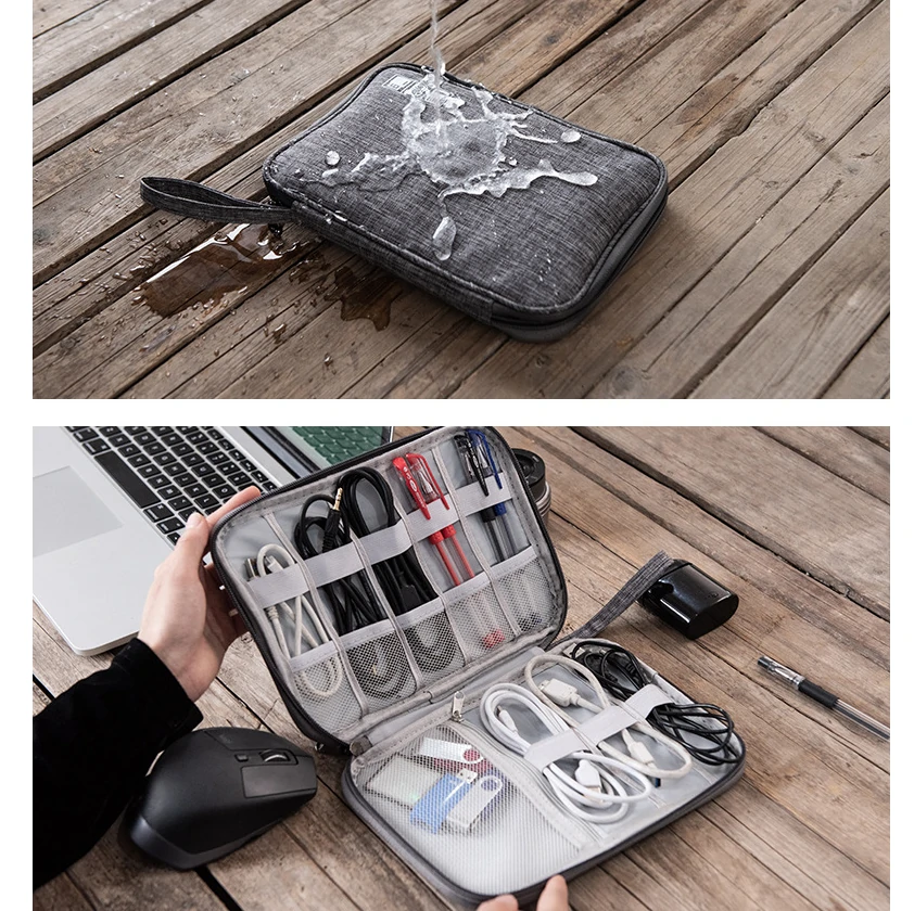 Travel Digital Storage Bag | Portable Organizer Case for Headphones & Cables - Image 5