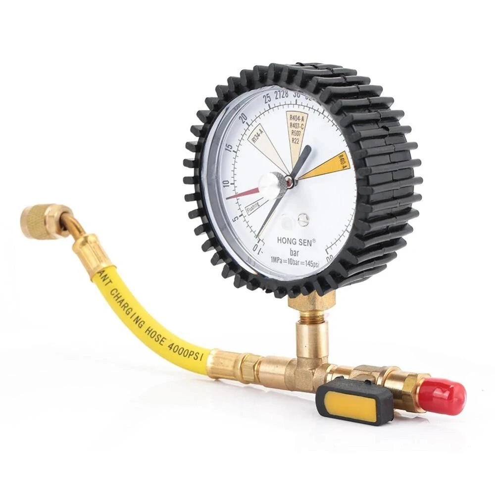 YELLOW JACKET 60bar AC Refrigeration Nitrogen Test Gauge - for R134A R22 R410A - Image 2