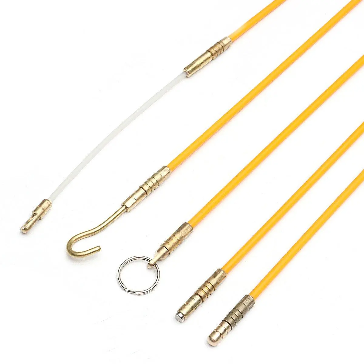 10Pcs 0.3Mx4mm Fiberglass Cable Puller Kit | Electrical Wire Running Rod - Image 5