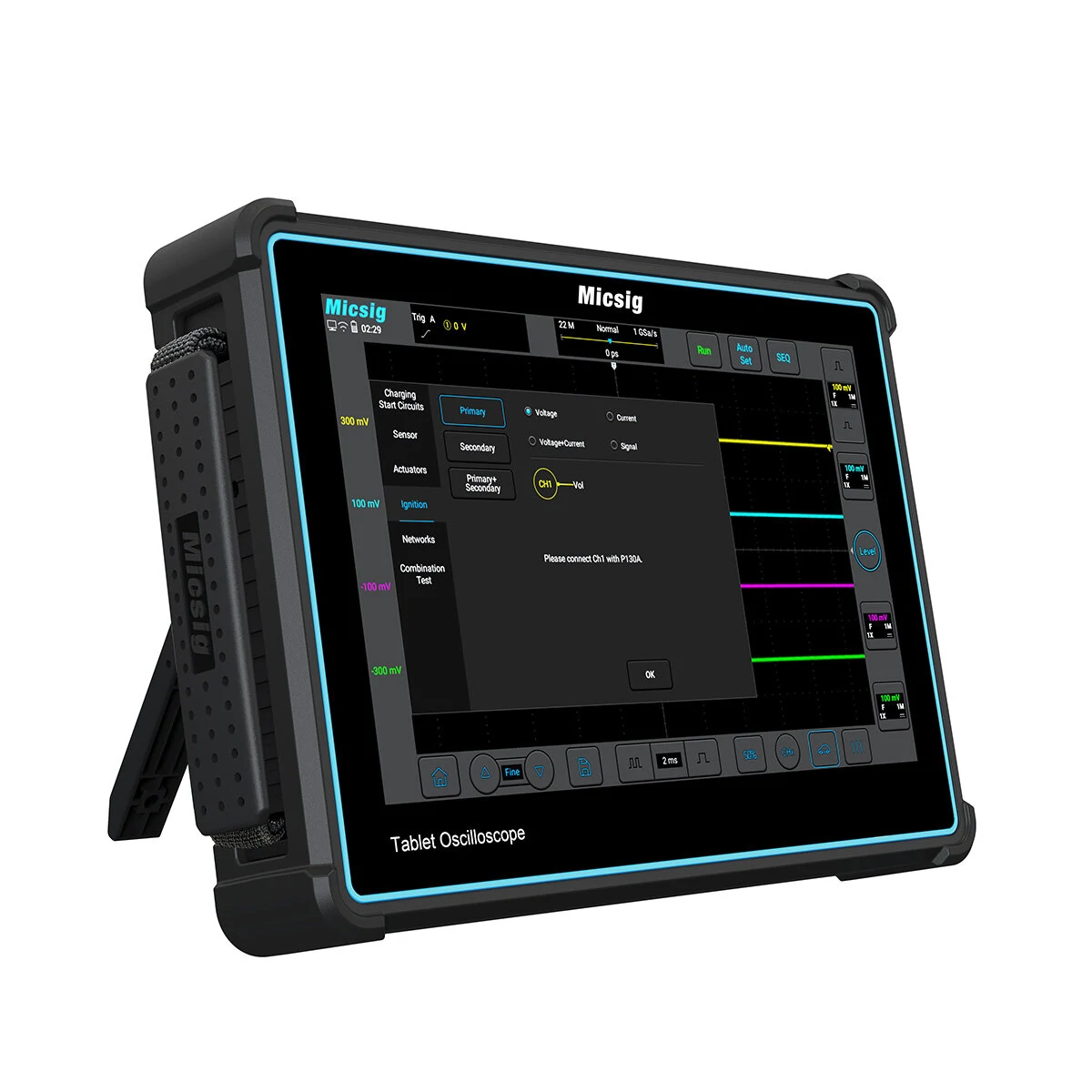 Micsig ATO2004 Digital Oscilloscope | 200MHz Automotive Portable - Touchscreen - Image 4
