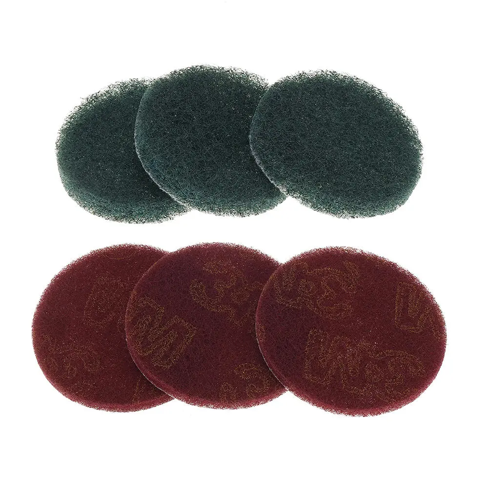 6pcs 100mm 4 Inch Round Fiber Polishing Pad | Self-Adhesive Sanding Wheel - Image 5