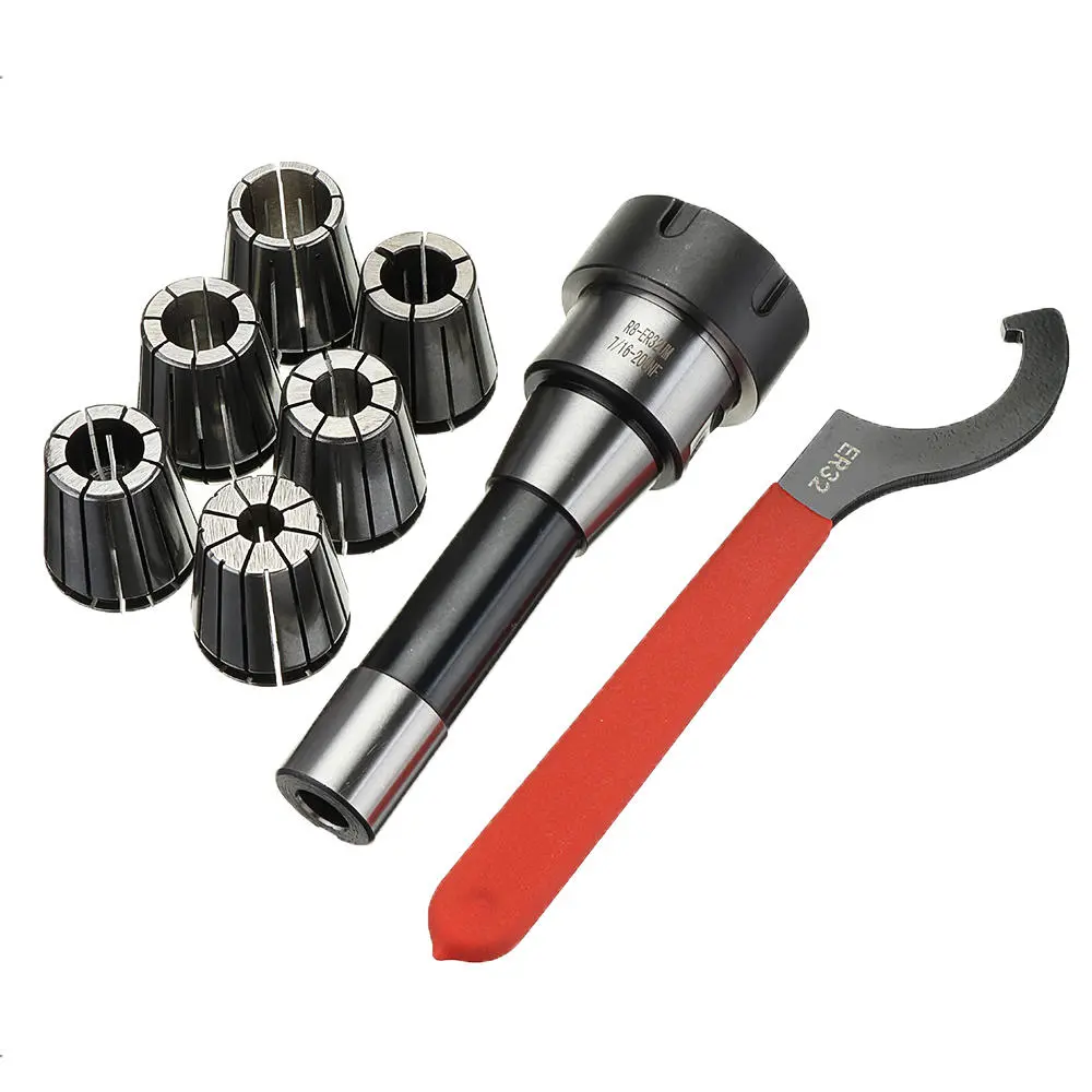Machifit R8-ER32 Collet Chuck & Tool Holder with 6Pcs ER32 Spring Collets Set for CNC Milling - Image 3